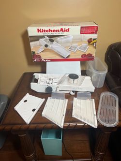 KitchenAid 4-piece White Mandoline Slicer Set w/ Adjustable Table 669963