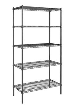 Black Wire 5 Layer Shelving Unit