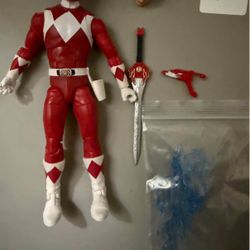 Mighty morphin red ranger lightning collection action figure