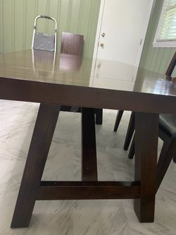 Dining table and chairs