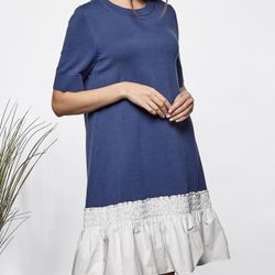 Cos Blue Sweater Dress