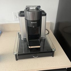 Nespresso Coffee Maker and pod tray