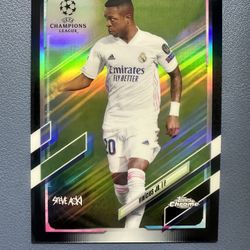 VINICIUS VINI Jr. 2021-22 Topps Chrome X Steve Aoki #89 Neon Future Refractor /99