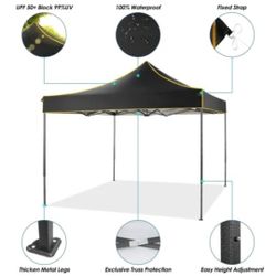10x10 Pop Up Canopy Tent,Commercial Instant Canopy Tent , Waterproof Gazebo Tent Outdoor, Tent For Parties/Exhibition/Picnic  