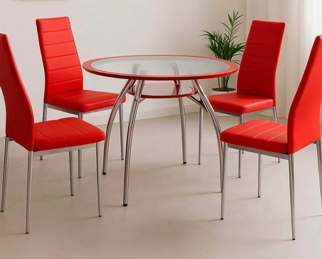 Dining Set (TABLE with 4 Chairs) ⚜️ Juego de Comedor (MESA con 4 Sillas) 🚚[Fast Delivery]💨
