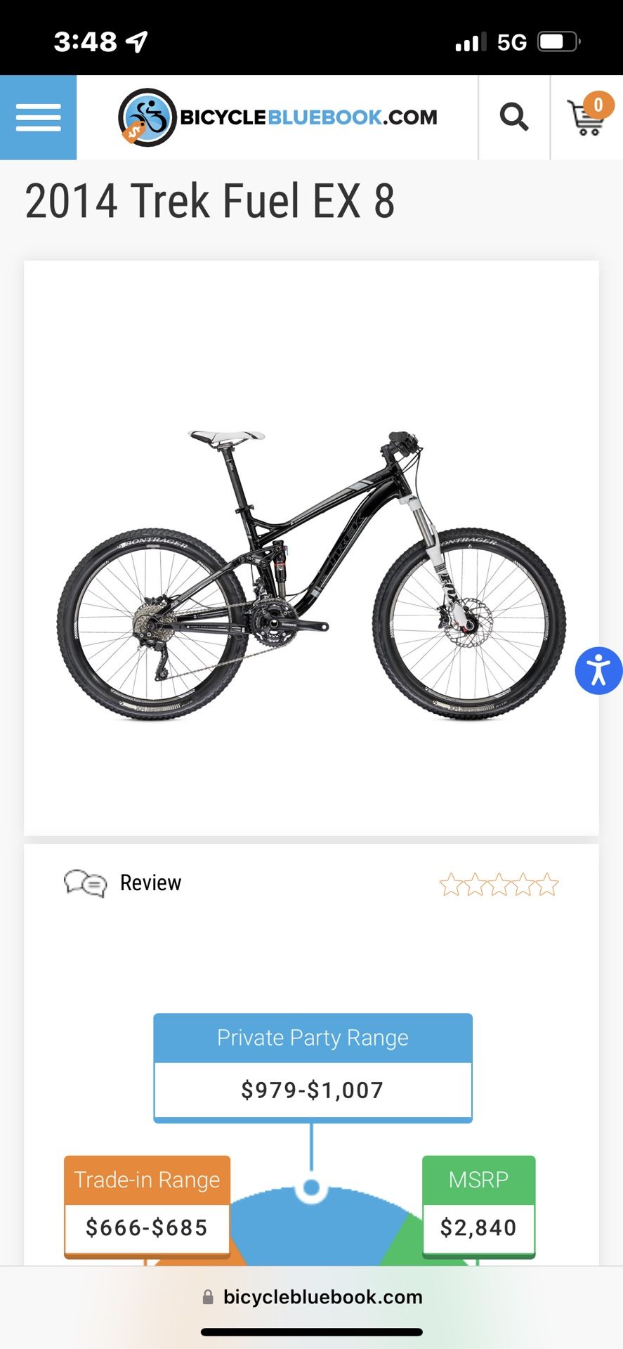 trek fuel ex 8 bicycle blue book Gen 5 Mountain Bike Trek Fuel EXe 9.8 XT