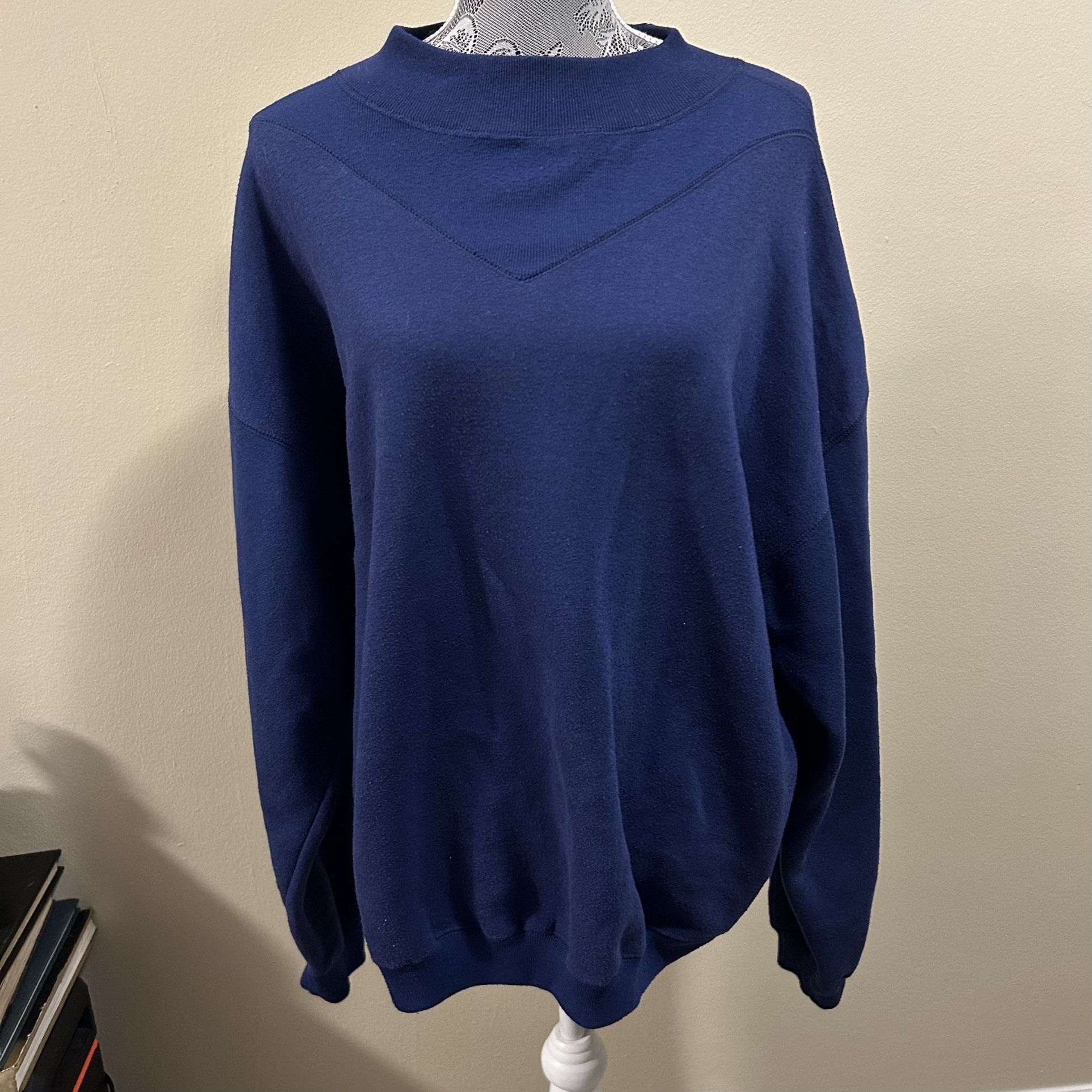 1990s NAVY SWEATSHIRT BY GAP Men’s Size Large