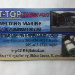 Leaning Post And Y Top , All In Aluminum For Boat