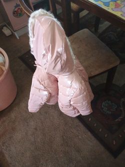 Members mark pink puffer jacket 5T