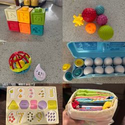 Baby girl's clothes and toys