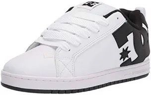 White N black DC shoes court graffik