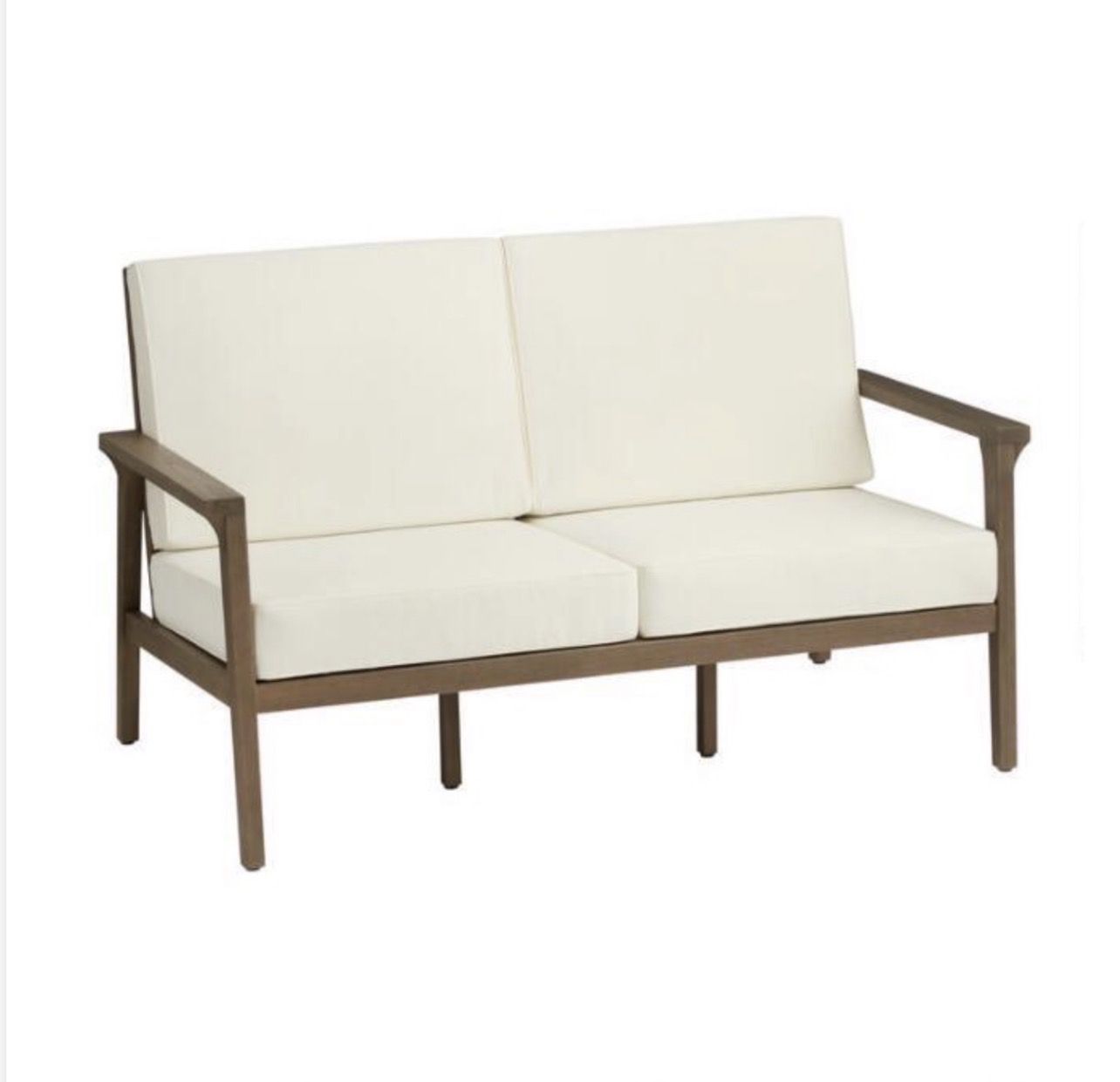 Natural eucalyptus patio set