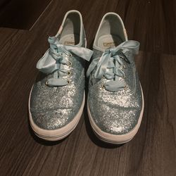 Blue Sequence Keds/Kate Spade Ballerina Shoes
