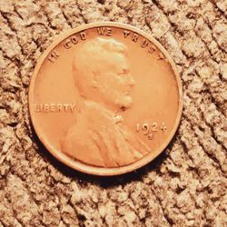 1924 S Wheat Back Cent Coin