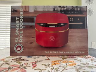 Chef's Counter 5L Smart Rice Cooker Electric Steam Red Gold Model Chef's Counter