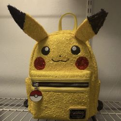 NWT Loungefly Sequin Pikachu Backpack