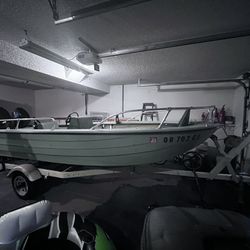 Fishing Boat And Trailer