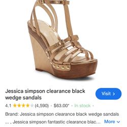 Jessica Simpson Women's Wistah Wedge Sandal  Size 10