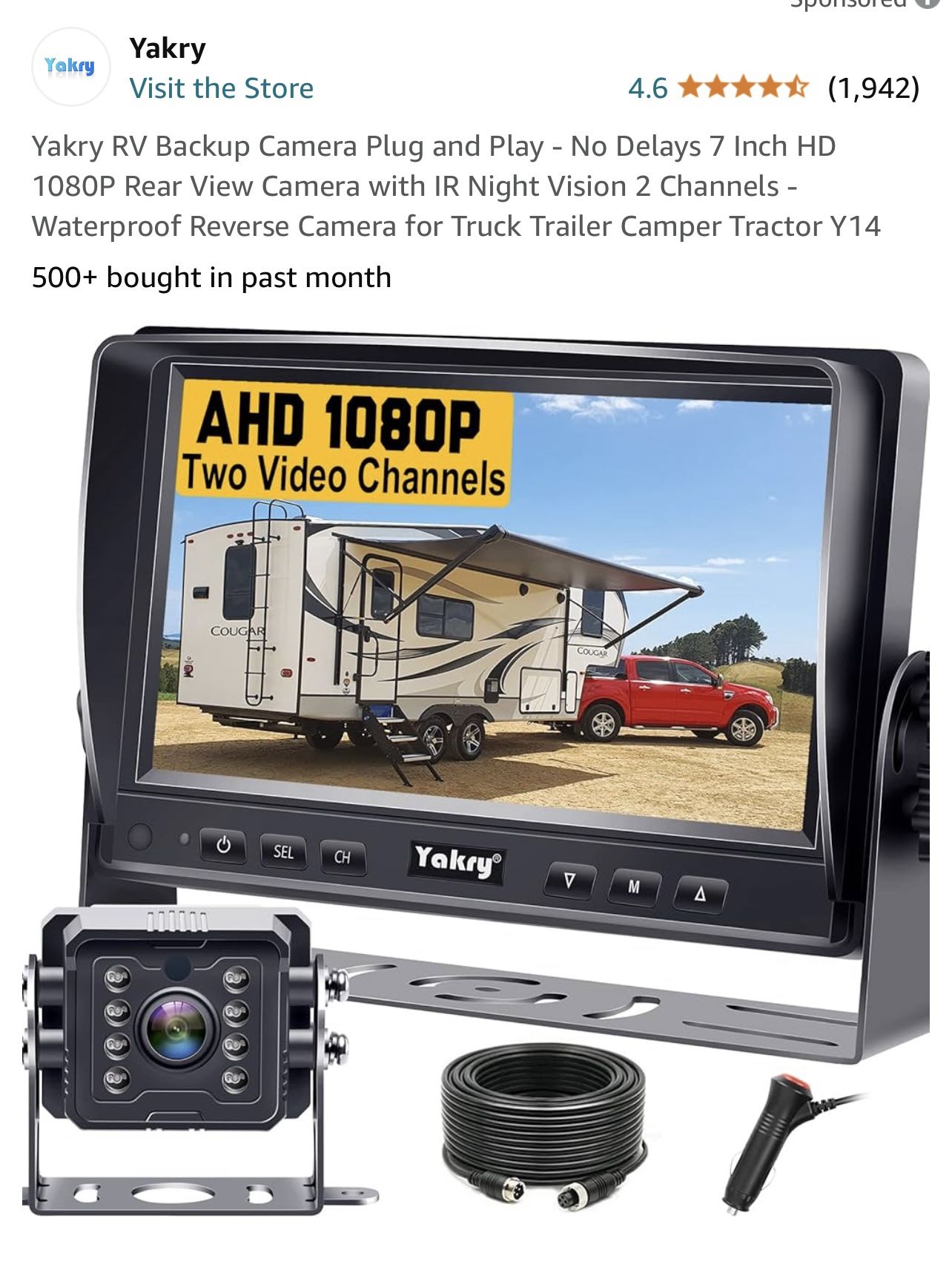 Backup Camera Yakry Model y14