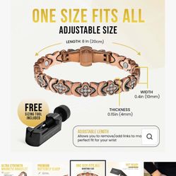 Copper Clover Magnetic Bracelet for Women