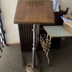 Antique Podium with light