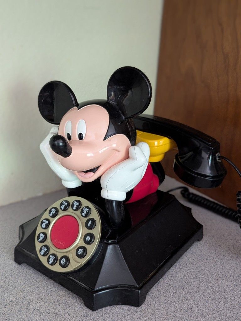 Vintage Mickey Mouse Disney Phone