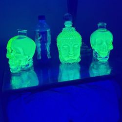 Illuminating skull/ Buddha.