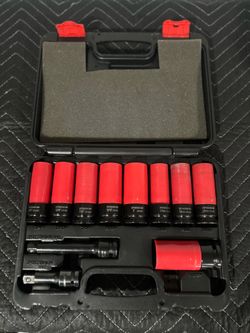 PITTSBURGH PRO 1/2 in. Drive Super-High-Torque Lug Nut Impact Socket Set, 11-Piece