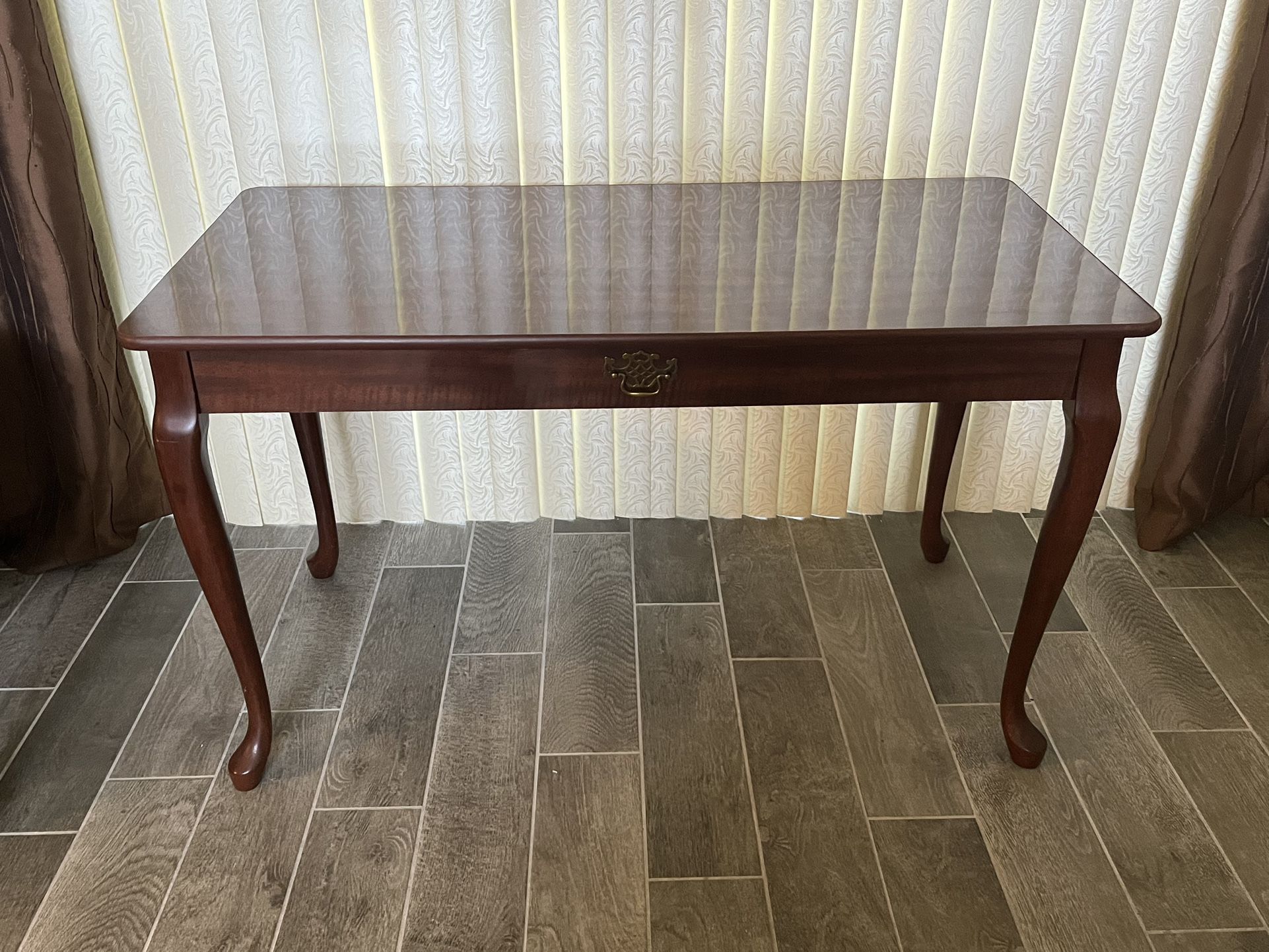 Antique Brown Wood Table 