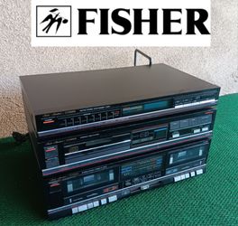 3 Vintage FISHER Stereo Components FOR PARTS OR REPAIR.