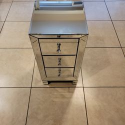 Glass Nightstand 