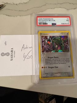 *READ DESCRIPTION* LTT Rayquaza Emerald Rev. Foil PSA 7