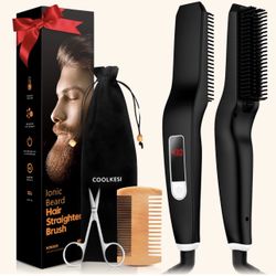  Beard Hair Straightener Brush 