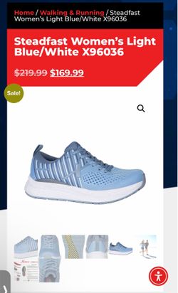 Xelero steadfast women’s lt blue & white shoes  size XW 8