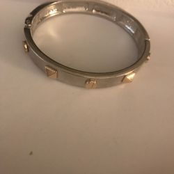 Silver and gold bracelet jewelry
