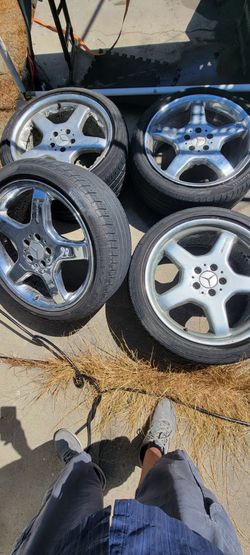 OEM Amg Chrome Monoblock Wheels Set of 4