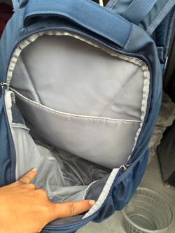 Blue Backpack with Interior Compartments