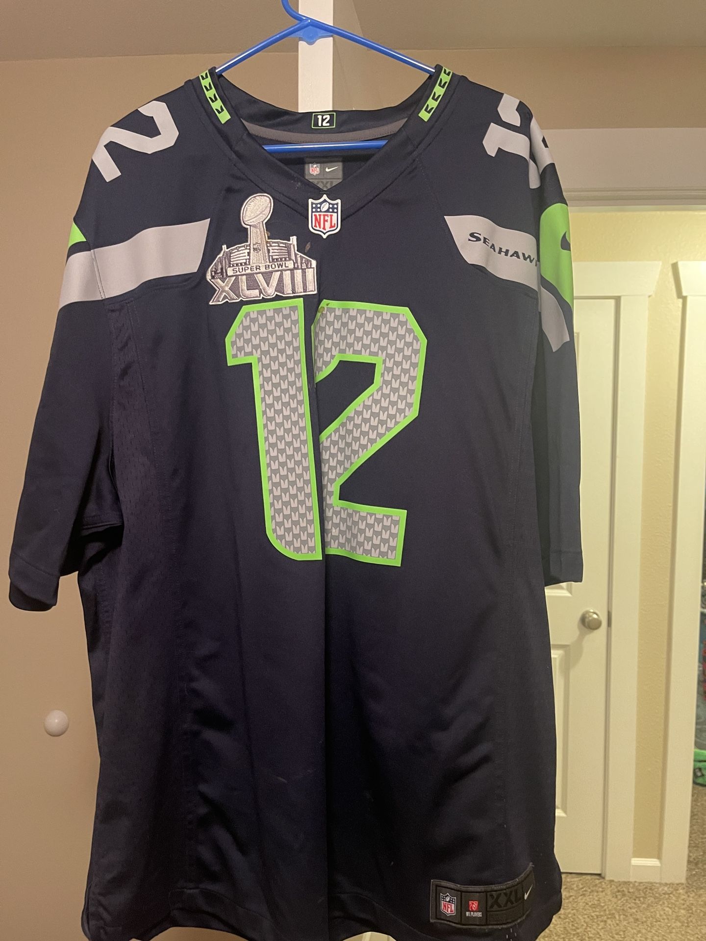 XXL Seahawks Super Bowl Edition Jerseys. 