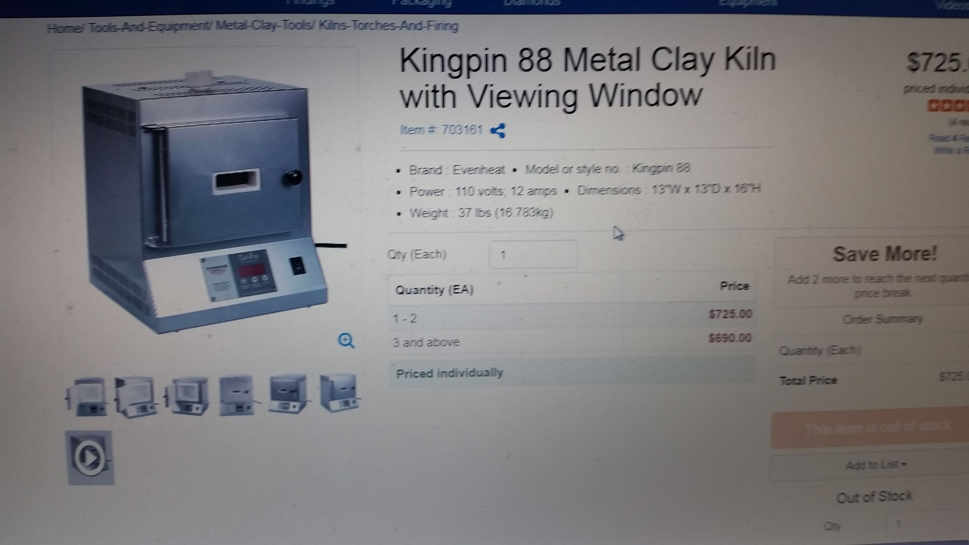 Kiln Evenheat Kingpin 88 fused glass