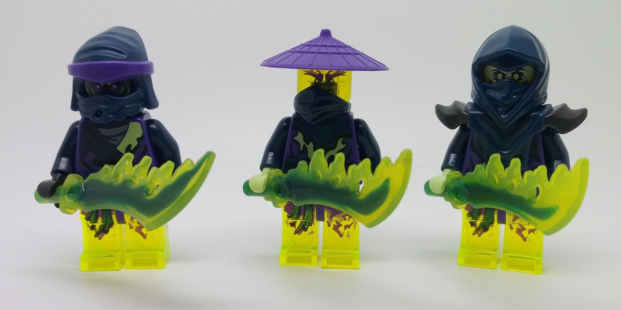 Lego Ninjago Minifigure With Neon legs Head Cawler Woo