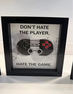 Gaming Quote Framed Wall Art Print
