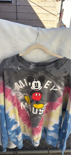 Mickey Mouse Tie-Dye Crewneck Sweatshirt