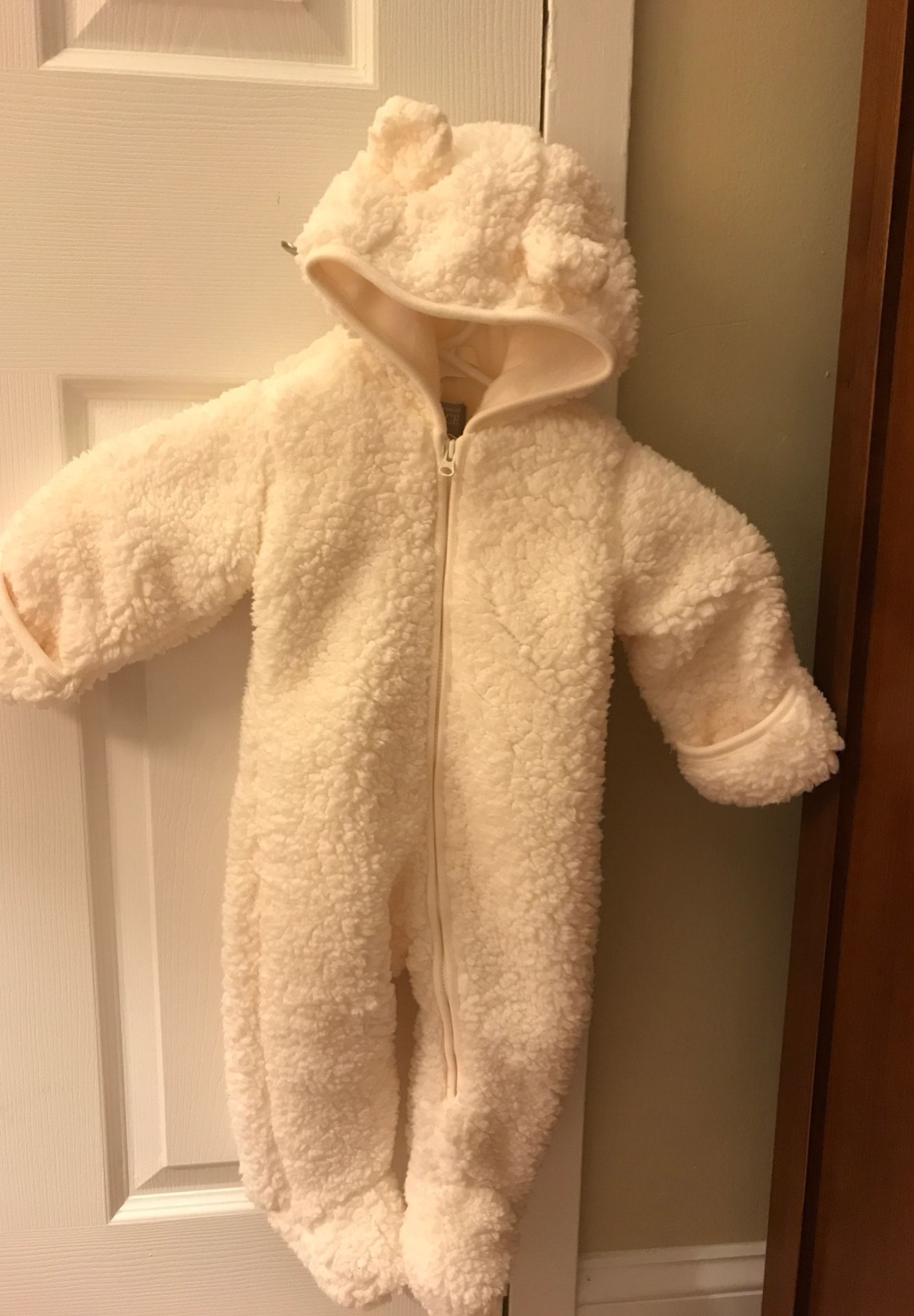 The Children’s Place- fleece bear baby girl snowsuit