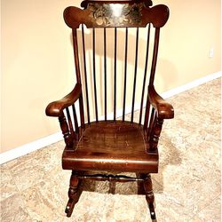 Ethan Allen vintage Rocking Chair Genuine Wood Made In The USA 
