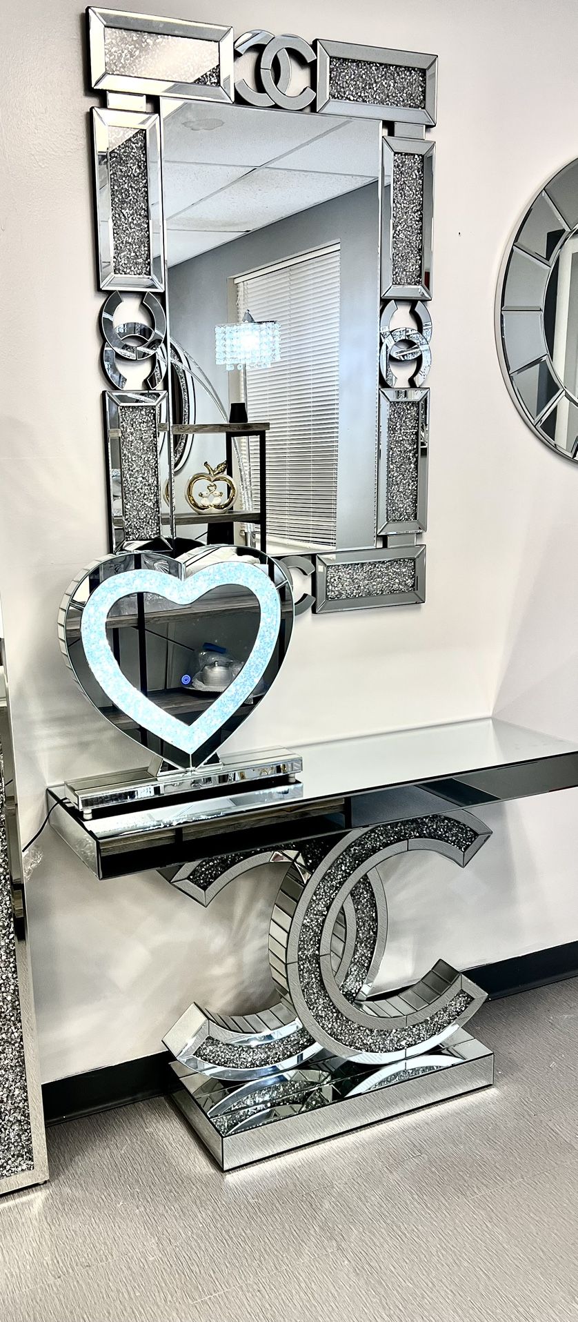 New Console Table With Matching Wall Mirror CC K Furniture And More 5513 8th St W # 10 Lehigh