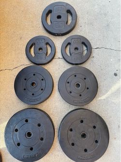 Plastic weight set 100 lbs