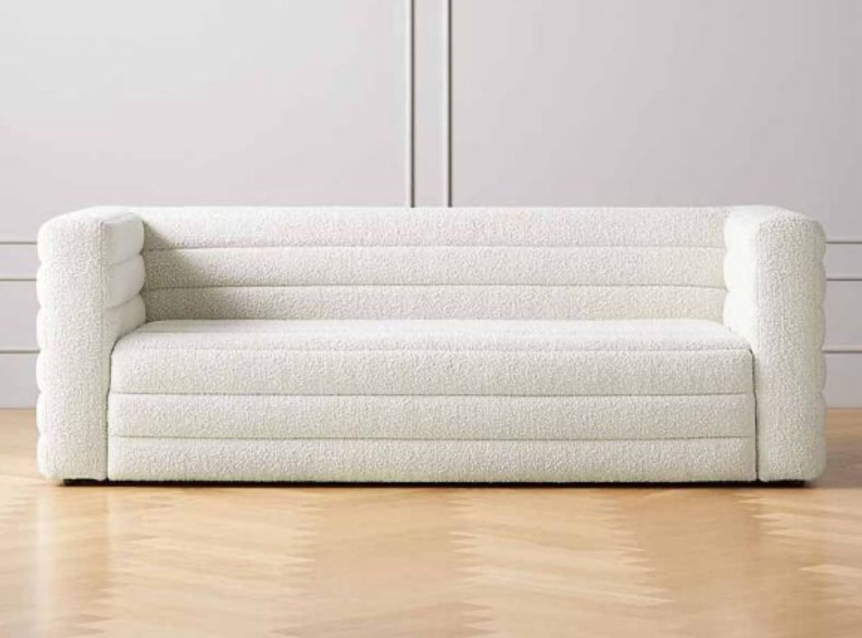 CB2 Exclusive Strato 80″ Boucle Sofa