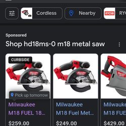 BRAND new MILWAUKEE...steel saw $160 OBO