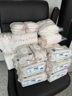 Baby Diapers and Kirkland Baby Wipes Bundle