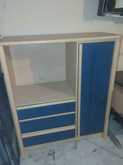 Small White Storage Shelf / Cabinet